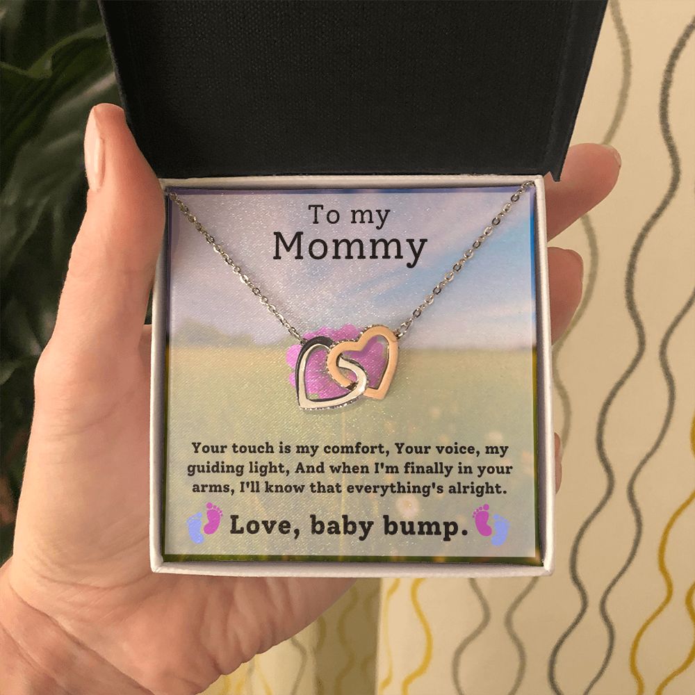 Expecting Mom Gift - Hearts Necklace - Everything's Alright