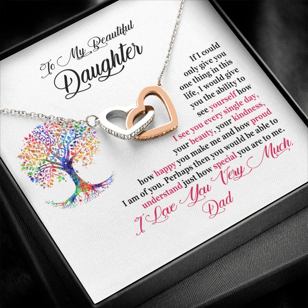 Daughter Necklace From Dad - I Am So Proud Of You