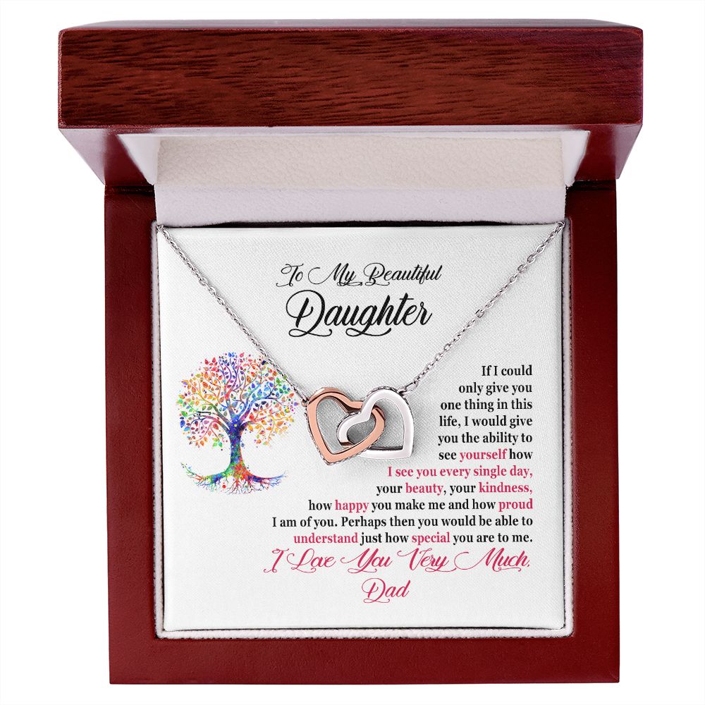 Daughter Necklace From Dad - I Am So Proud Of You