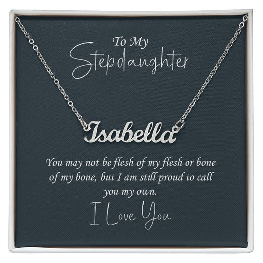 Stepdaughter Gift- Custom Name Necklace
