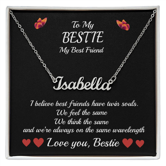To My Bestie-Name Necklace