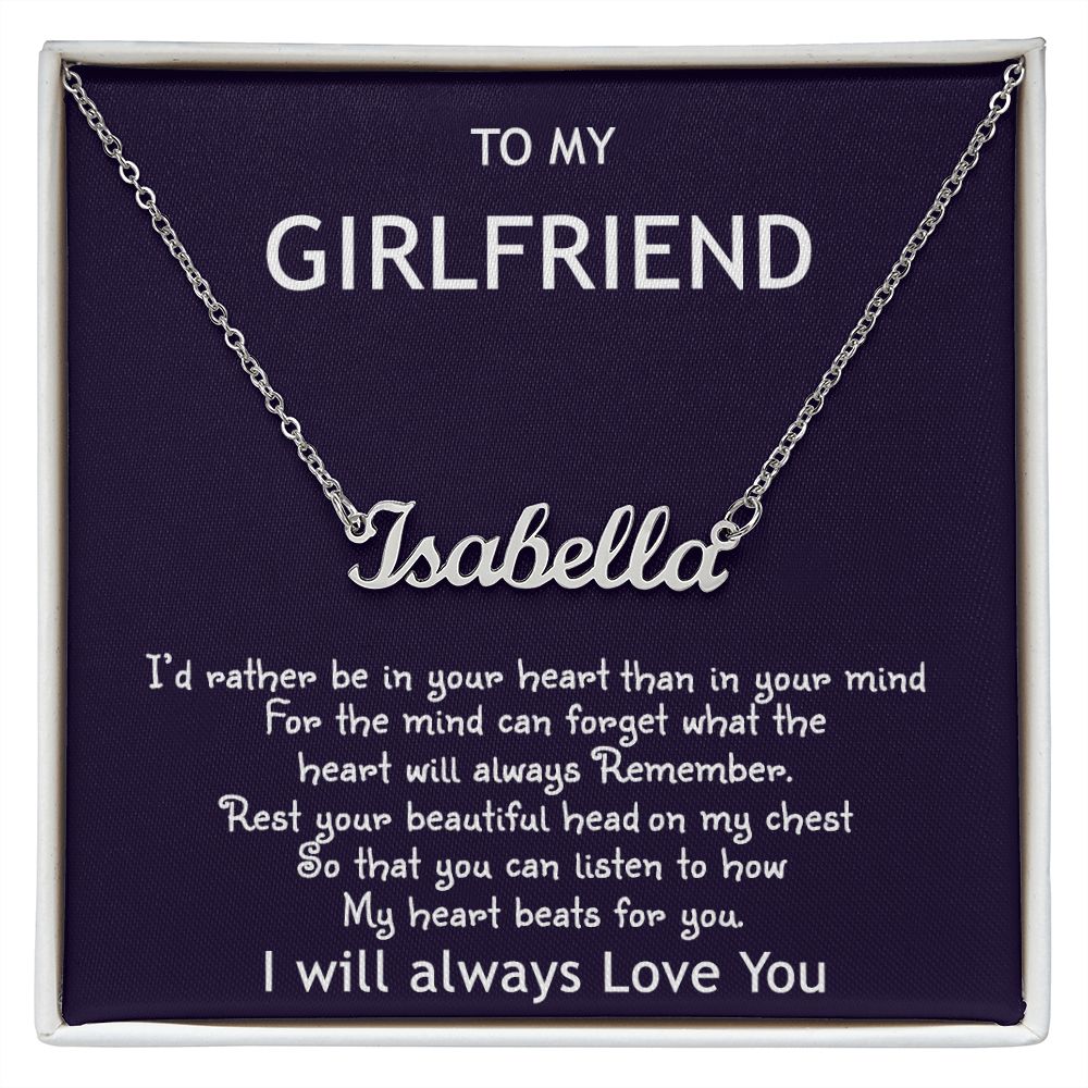 Gift For My Girlfriend- Her Name Necklace