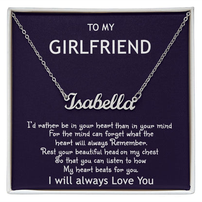 Gift For My Girlfriend- Her Name Necklace
