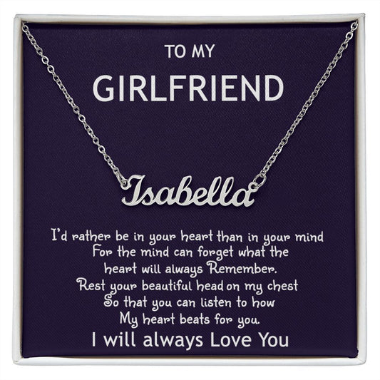 Gift For My Girlfriend- Her Name Necklace