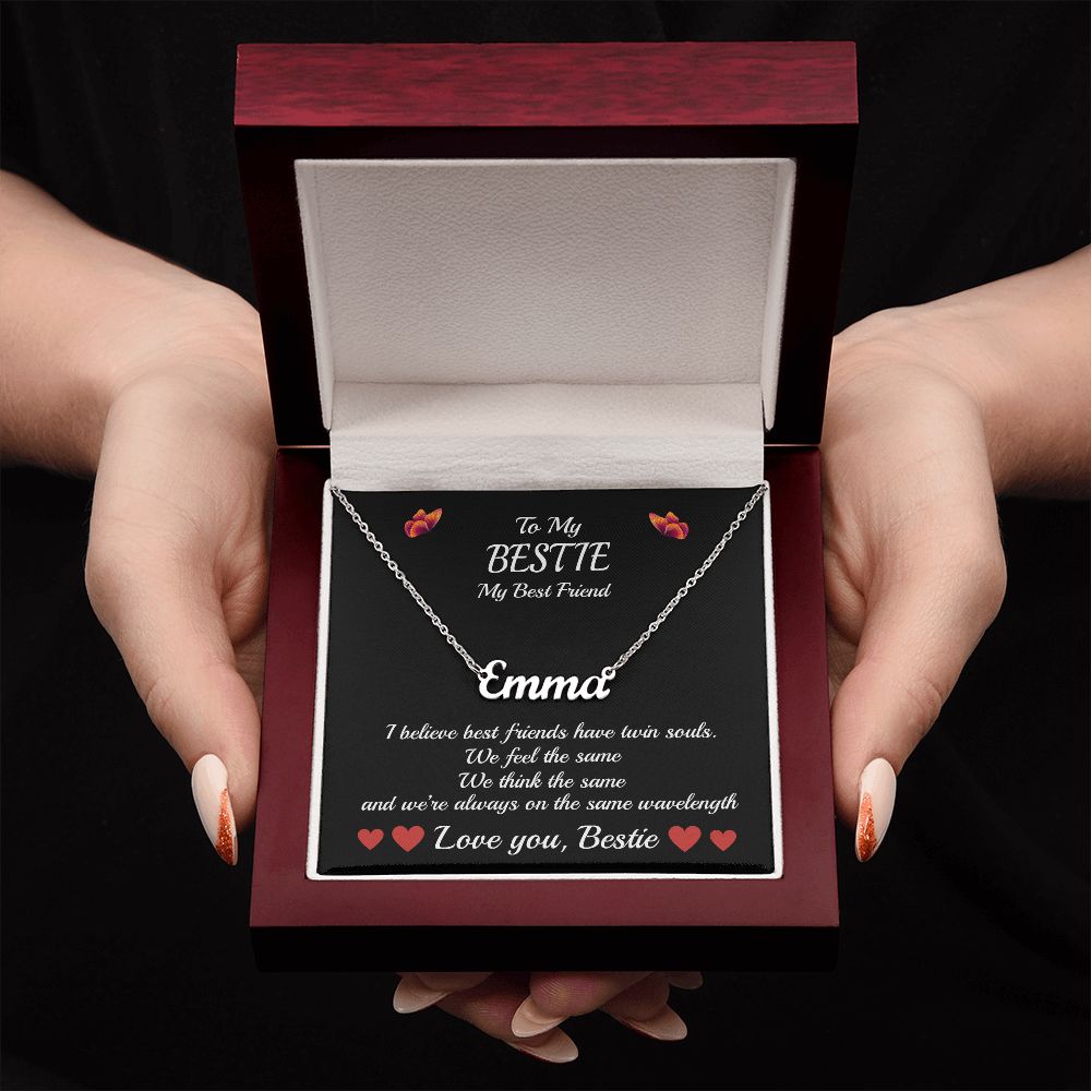 To My Bestie-Name Necklace