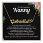Nanny Gift - Making Our Lives Better- Heart Name Necklace