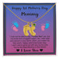 Mommy's First Mothers Day Gift- Engraved Baby Feet Necklace with Birthstone - Dup 2