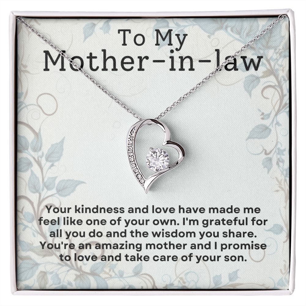 Mother in Law Gift - Necklace - I'll Take Care Of Your Son