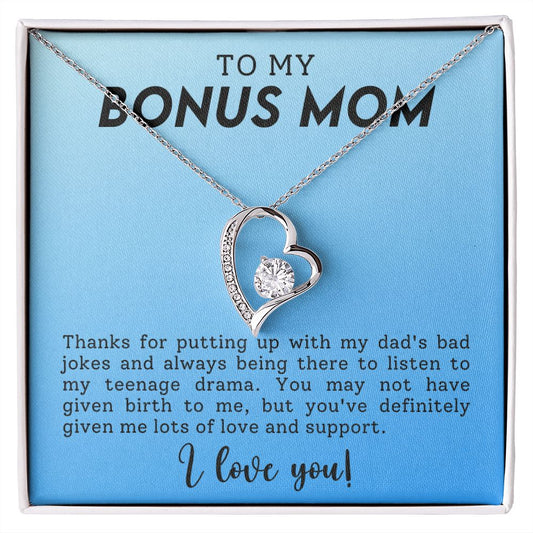 Bonus Mom Gift - Necklace - Love and Support