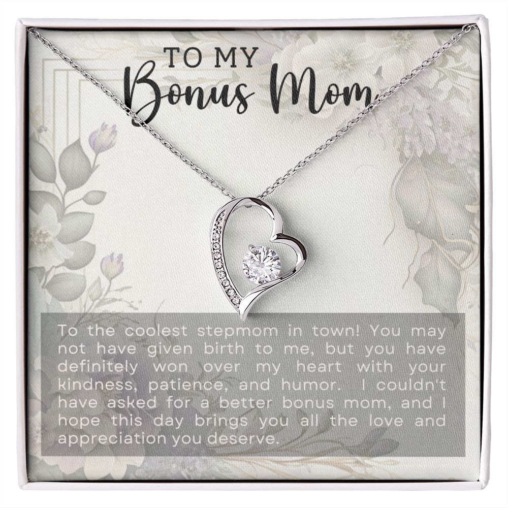 Bonus Mom Gift - Necklace - Coolest Stepmom