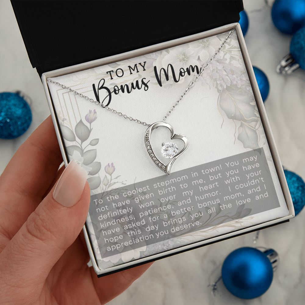 Bonus Mom Gift - Necklace - Coolest Stepmom