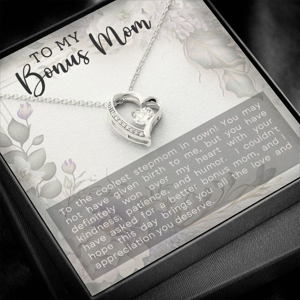 Bonus Mom Gift - Necklace - Coolest Stepmom