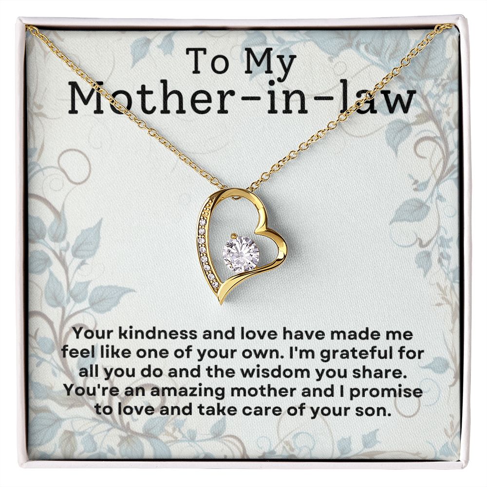 Mother in Law Gift - Necklace - I'll Take Care Of Your Son