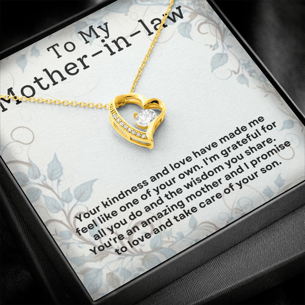 Mother in Law Gift - Necklace - I'll Take Care Of Your Son