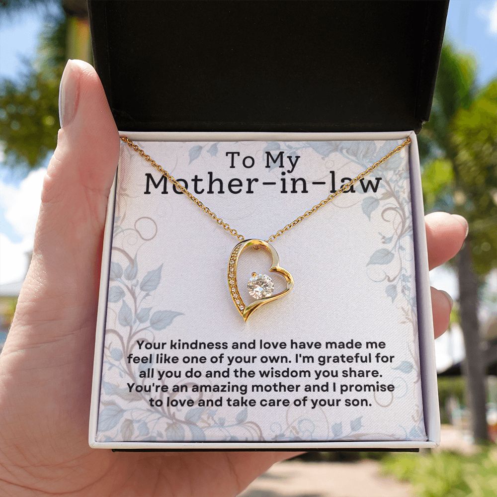 Mother in Law Gift - Necklace - I'll Take Care Of Your Son