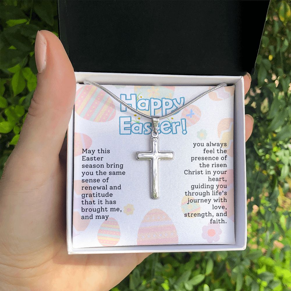 Easter Gift - Cross Necklace - Love, Strength & Faith