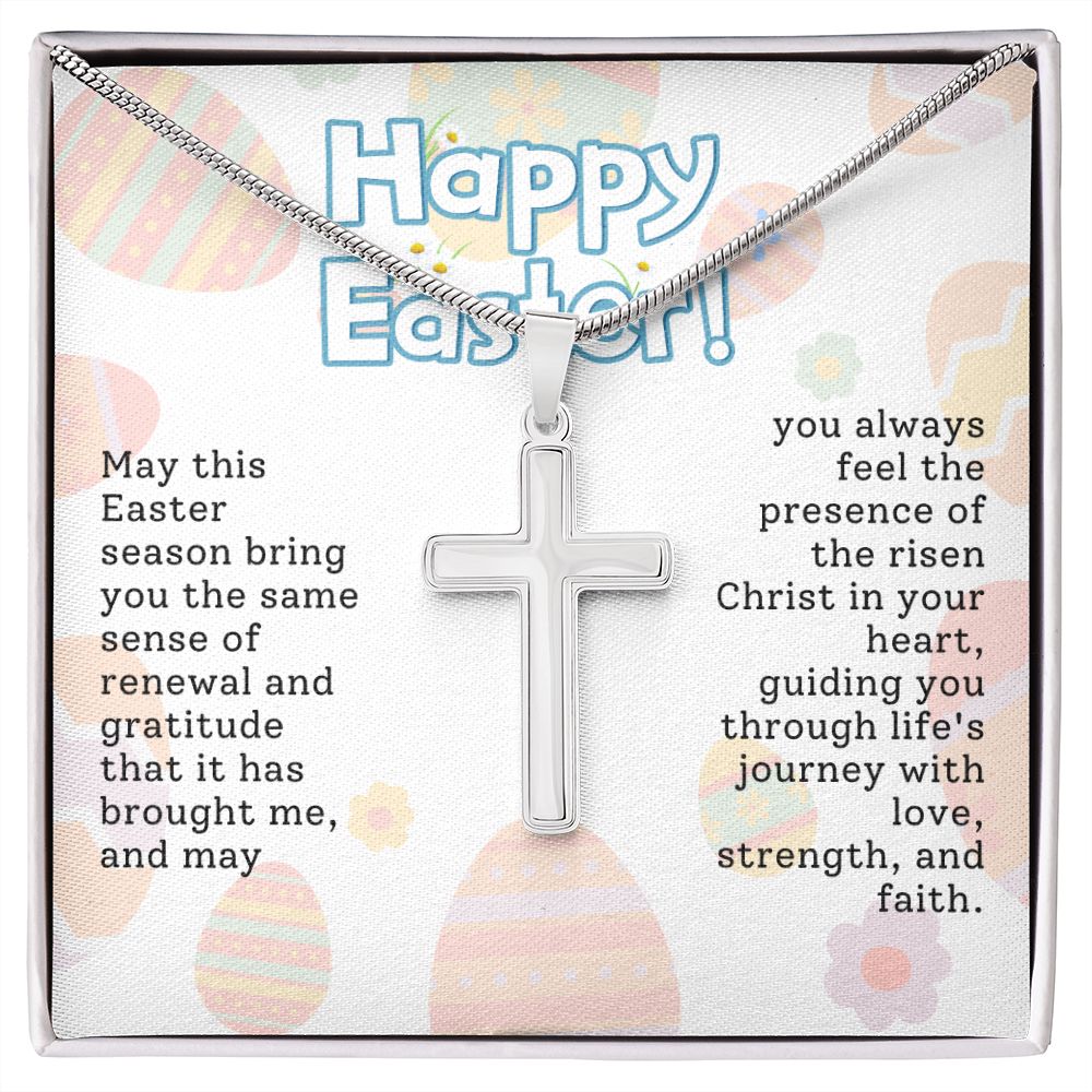 Easter Gift - Cross Necklace - Love, Strength & Faith