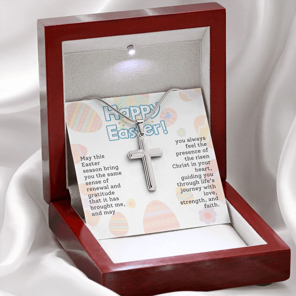 Easter Gift - Cross Necklace - Love, Strength & Faith
