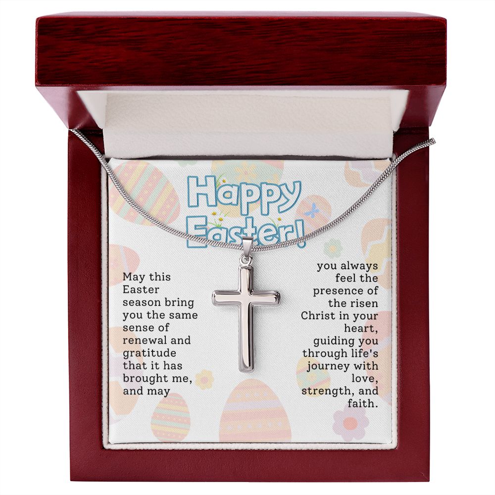 Easter Gift - Cross Necklace - Love, Strength & Faith
