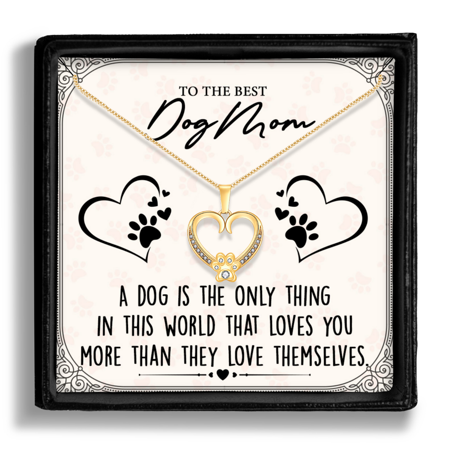 Best Dog Mom - Necklace Gift - Love You More