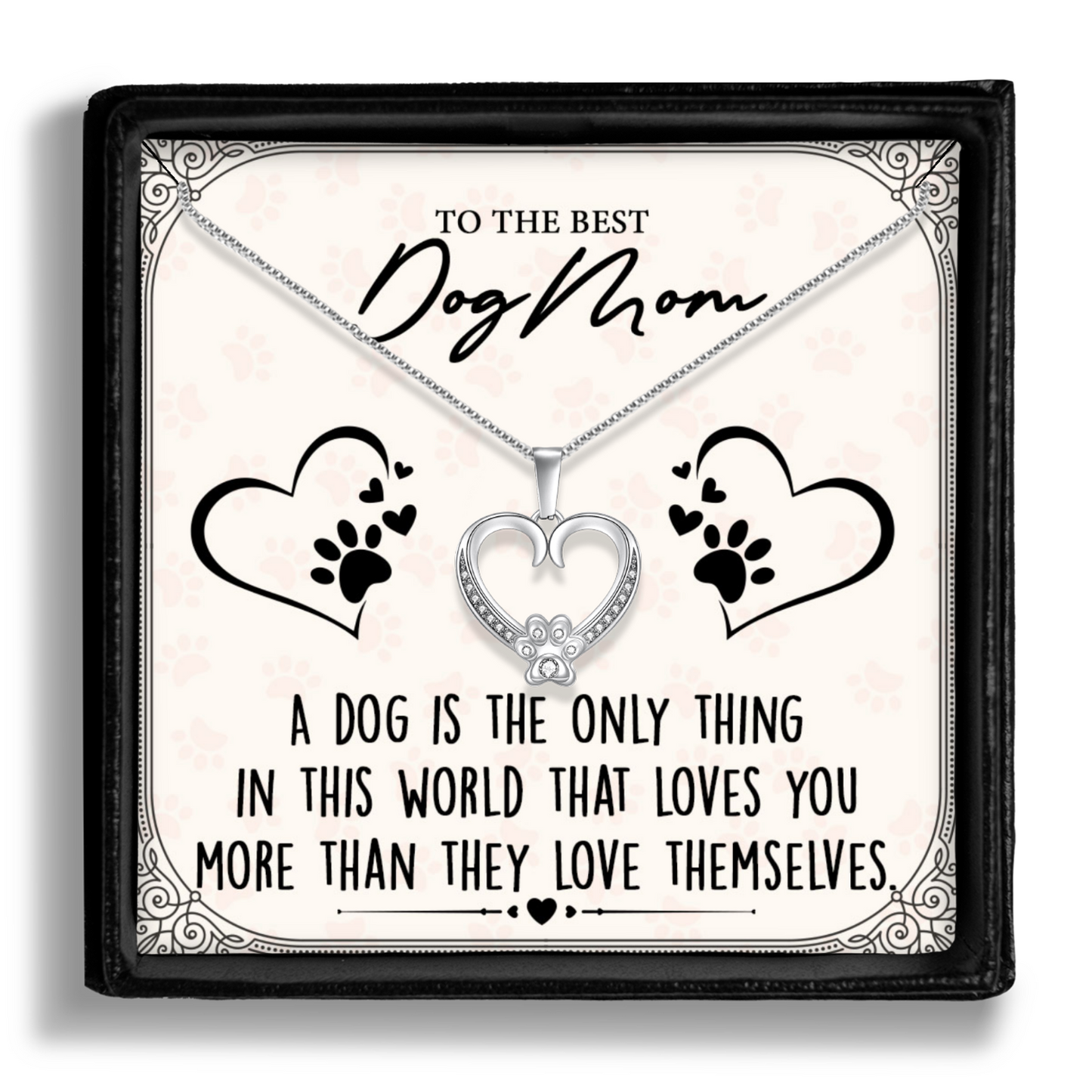 Best Dog Mom - Necklace Gift - Love You More