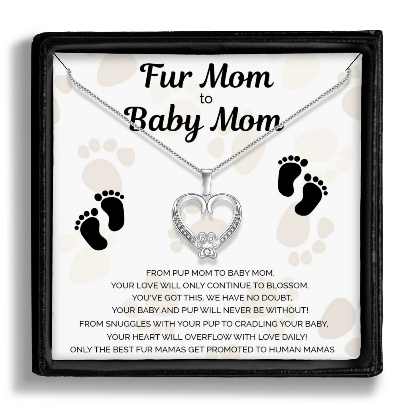 Dog Mom To Human Mom Necklace Gift - You've Got This