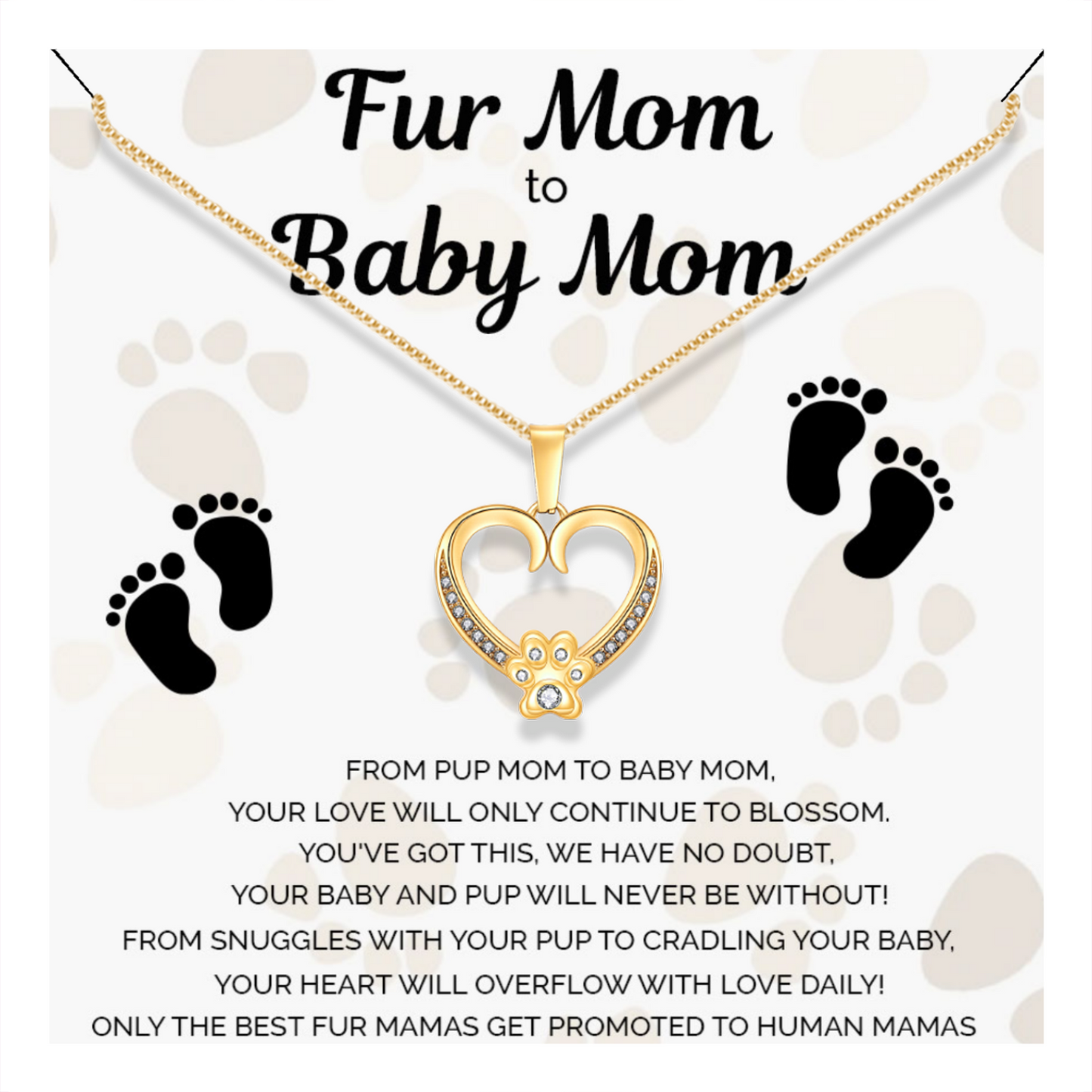 Dog Mom To Human Mom Necklace Gift - You've Got This