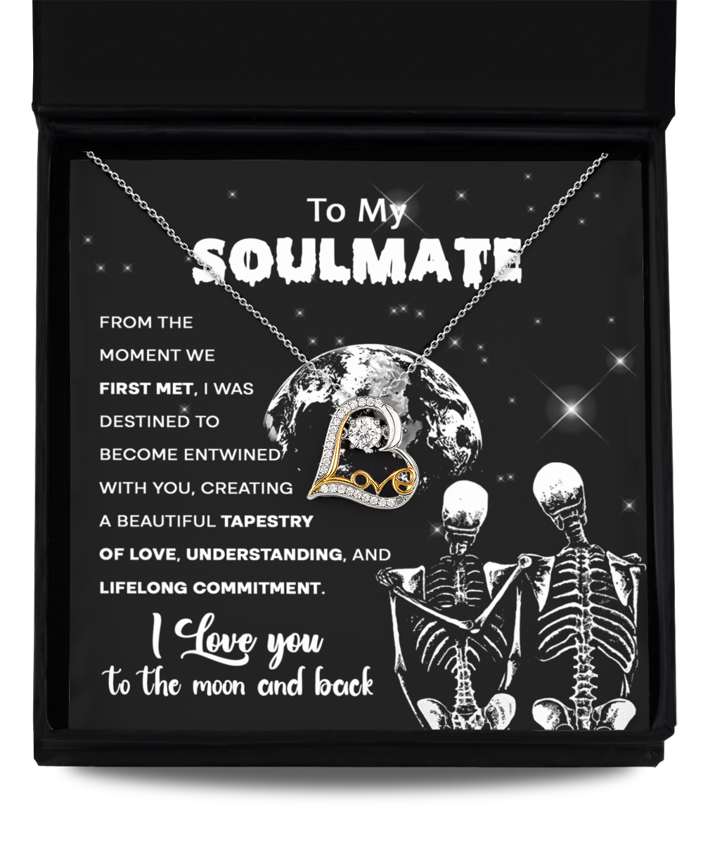 Soulmate Halloween Gift - Love Necklace - Tapestry of Love