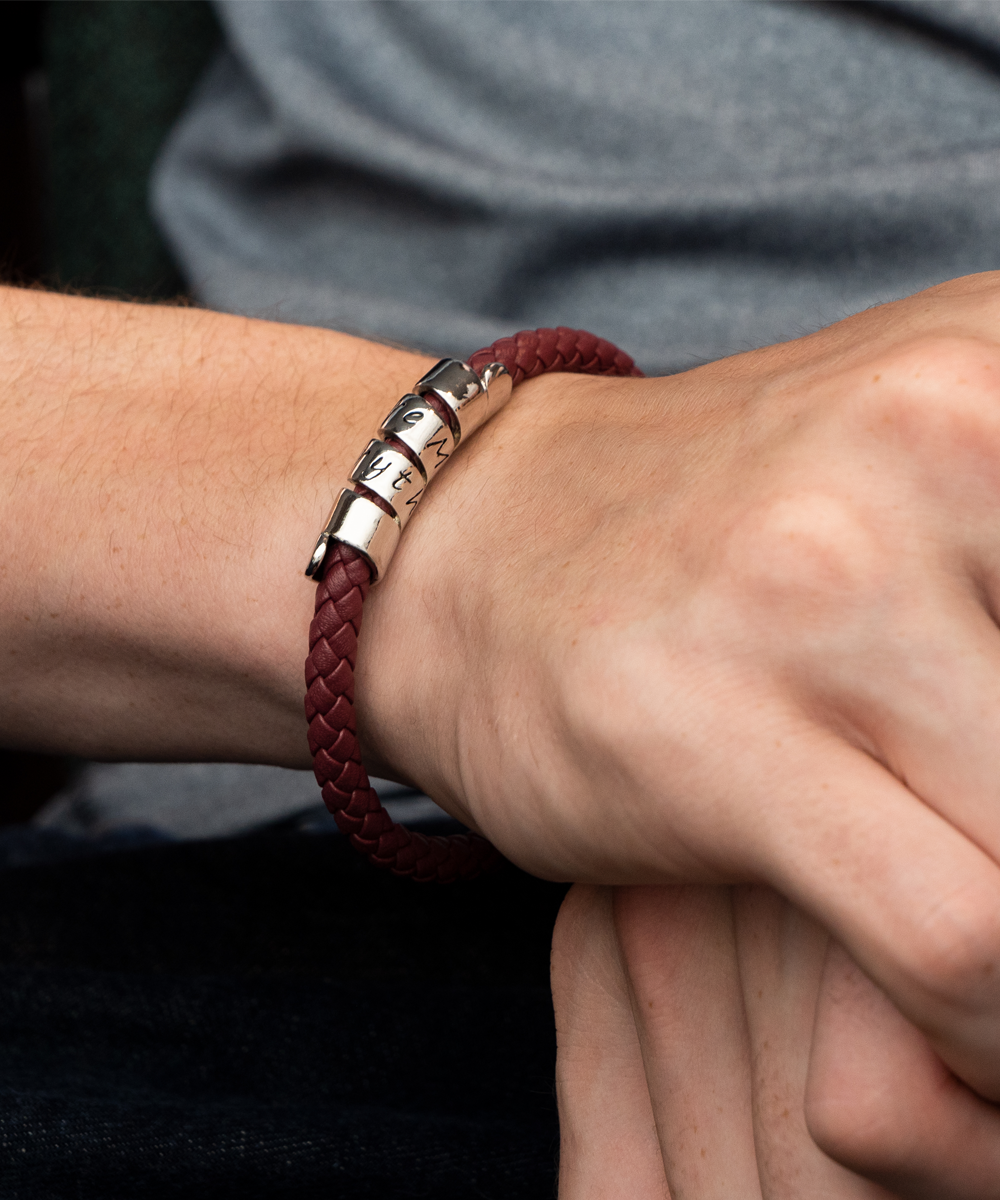 To My Future Husband Leather Bracelet