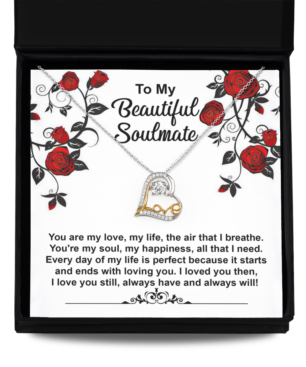 Soulmate Gift - Love Heart Necklace - My Soul