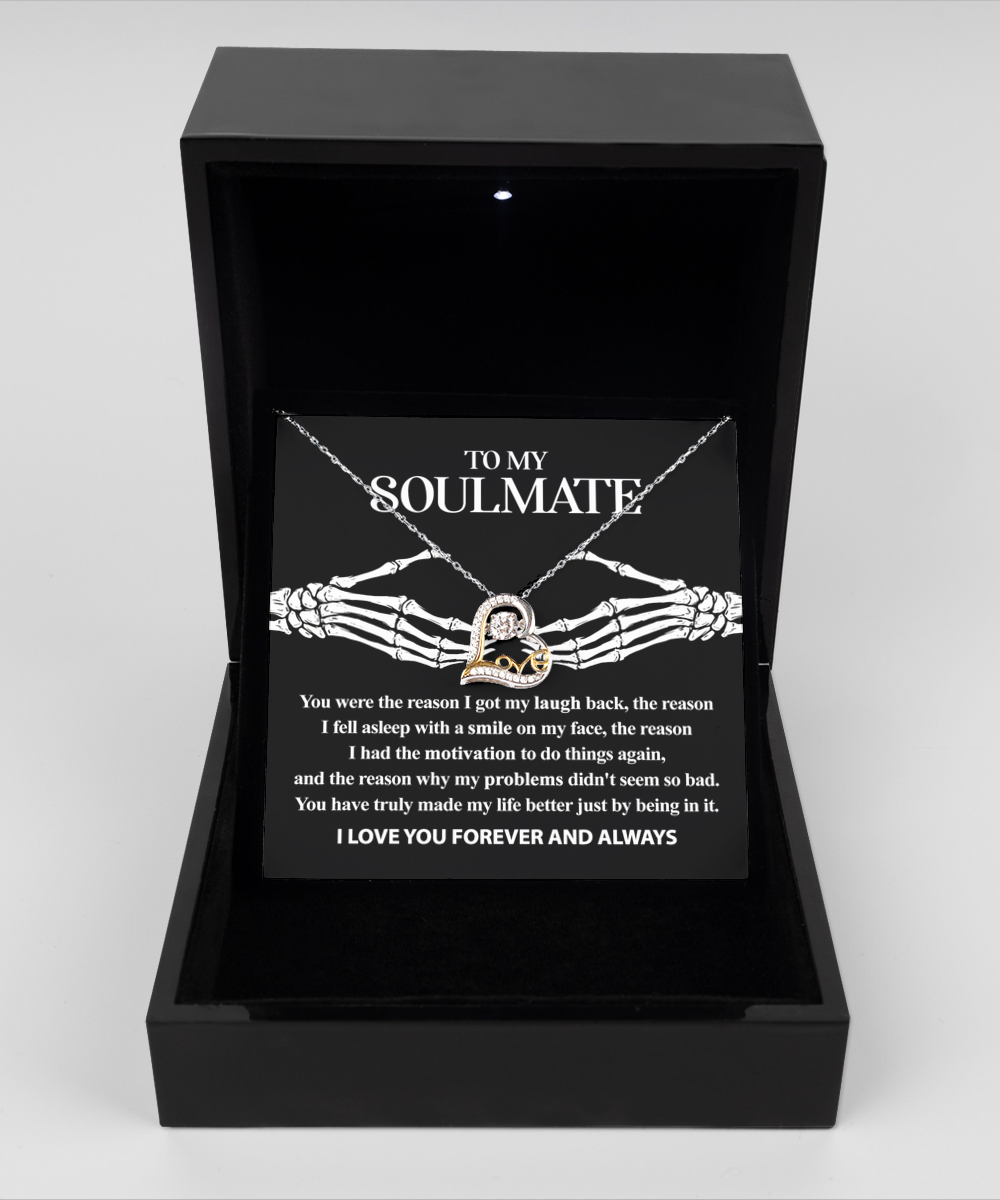 Soulmate Halloween Gift - Necklace - I Got My Laugh Back