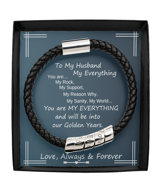 My Husband My Everything Men's Bracelet