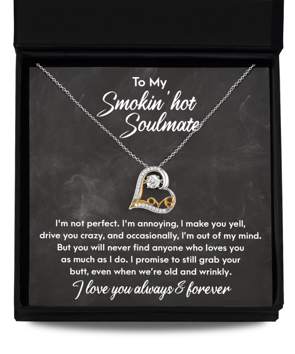 Soulmate - Love You As I Do - Love Heart Necklace