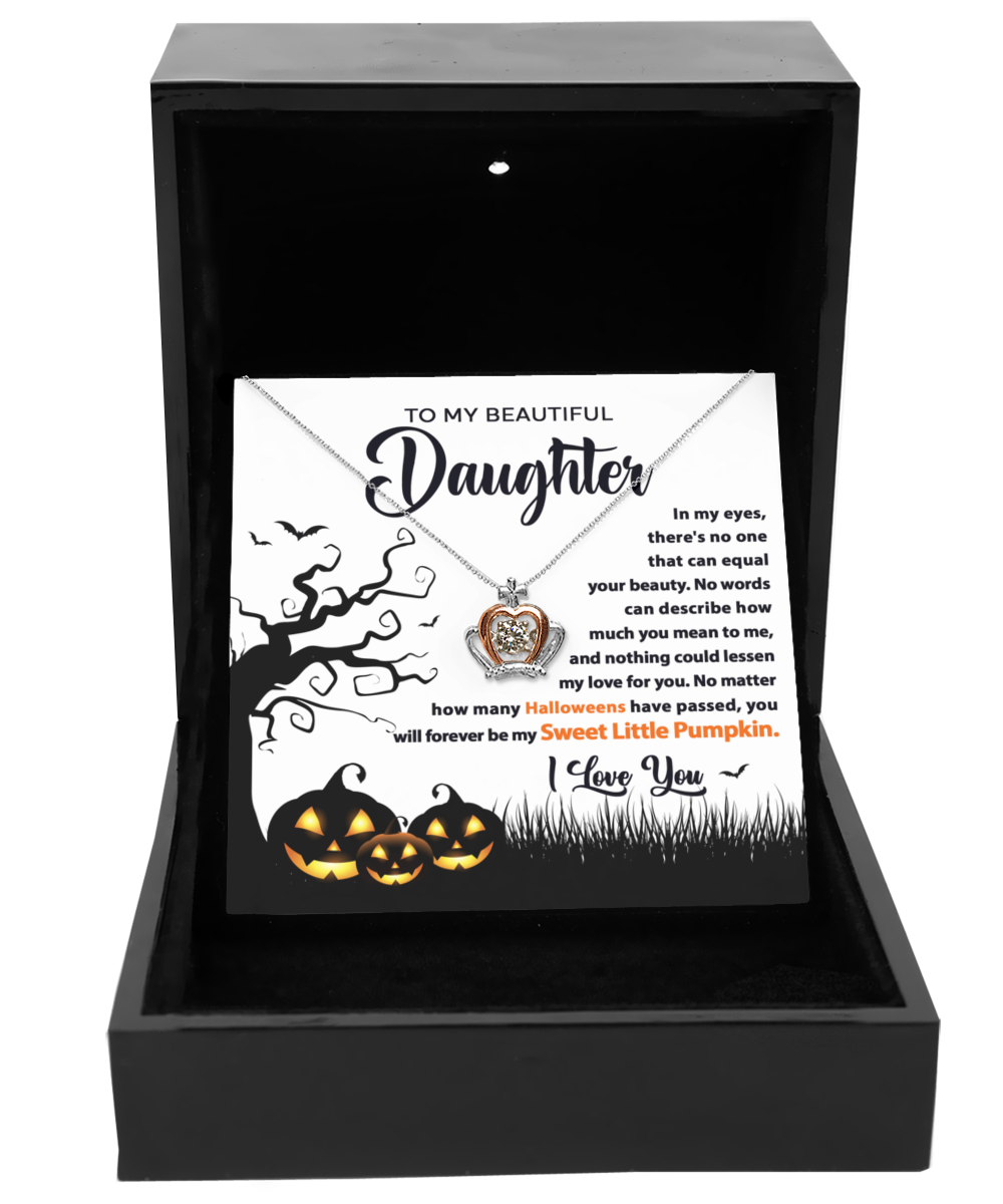 Halloween Necklace Gift For Daughter - My Sweet Little Pumpkin