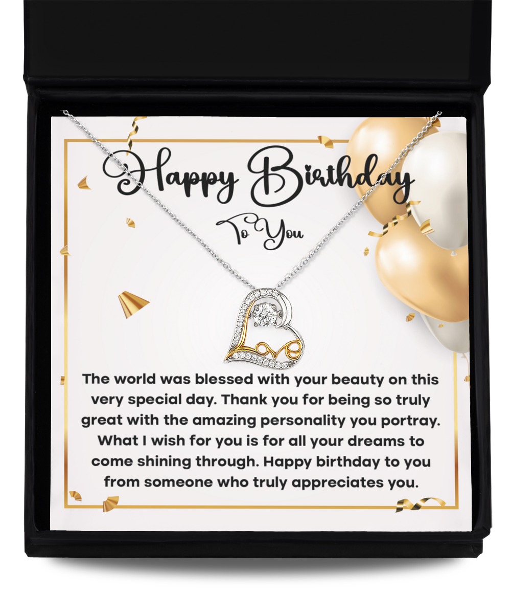 Friend Birthday Necklace