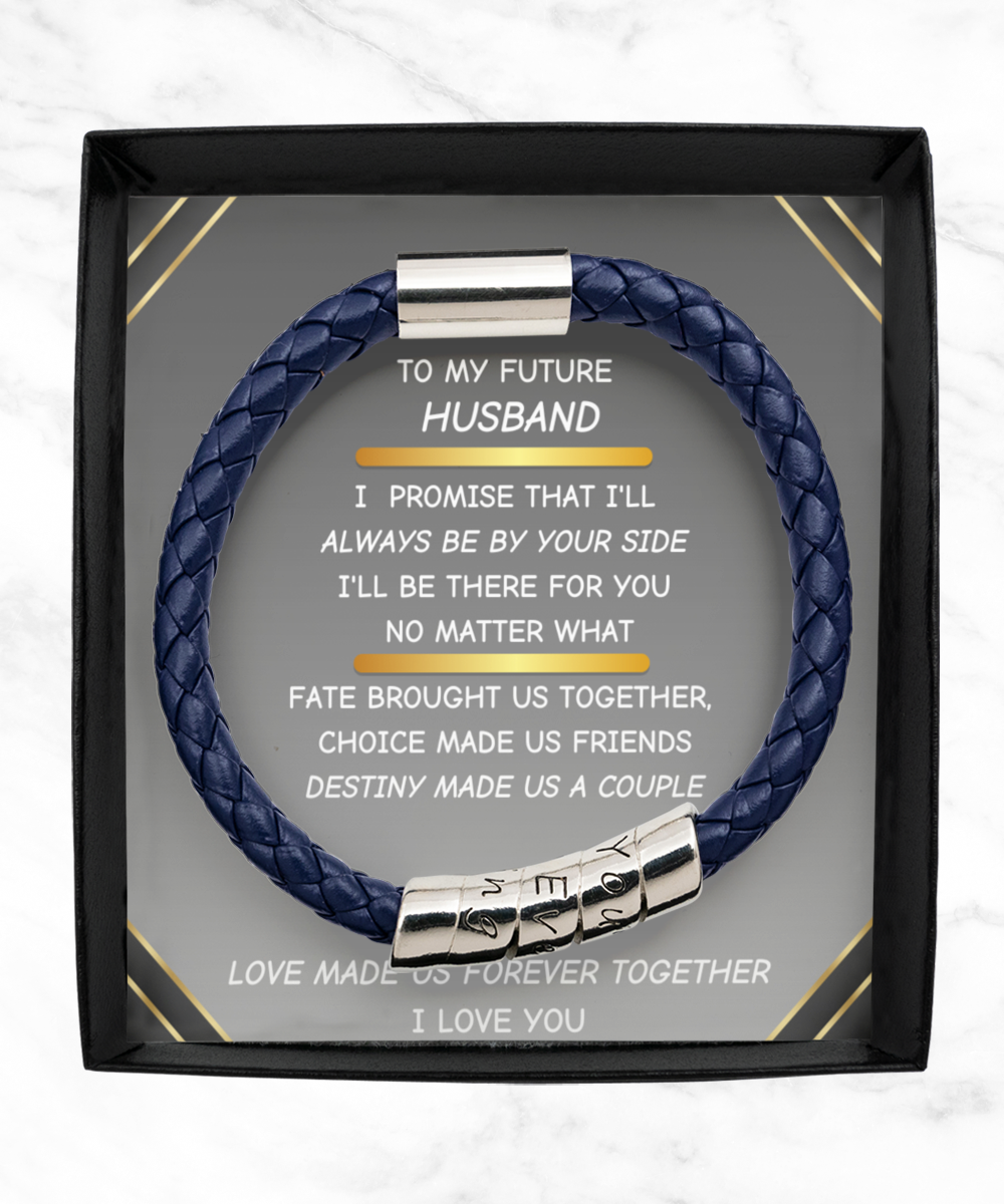 To My Future Husband Leather Bracelet