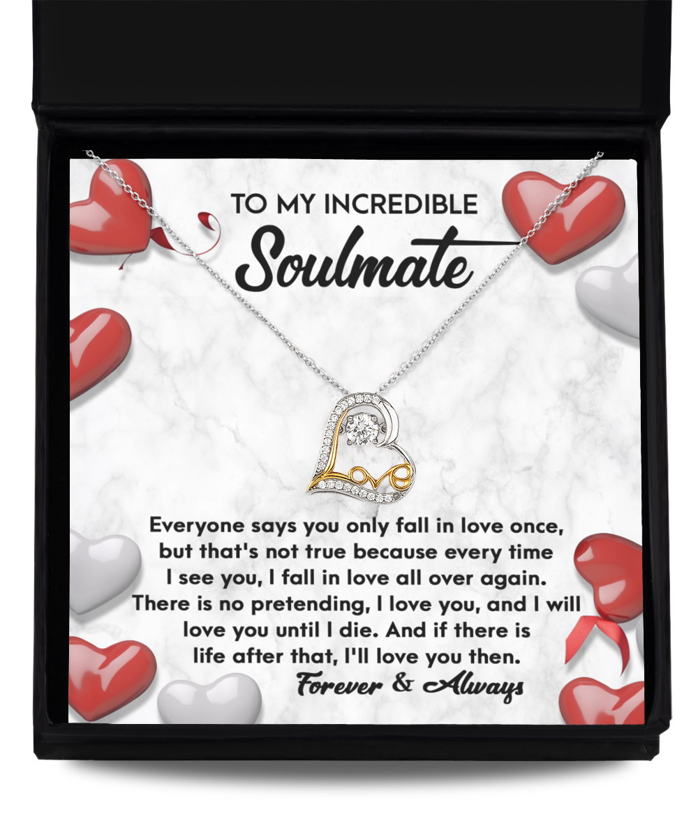 Soulmate Gift - Love Heart Necklace - Love You Then