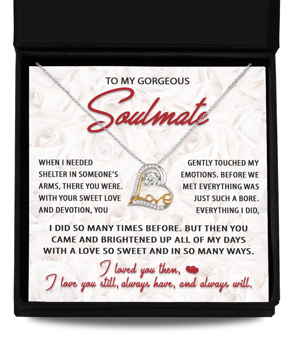 Soulmate Gift - Love Heart Necklace - Your Sweet Love