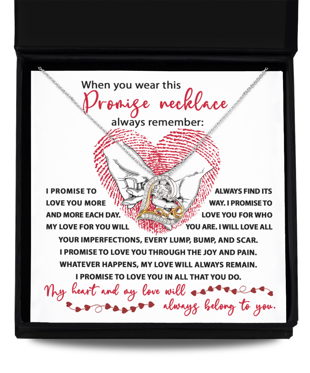 Soulmate Promise Heart Necklace