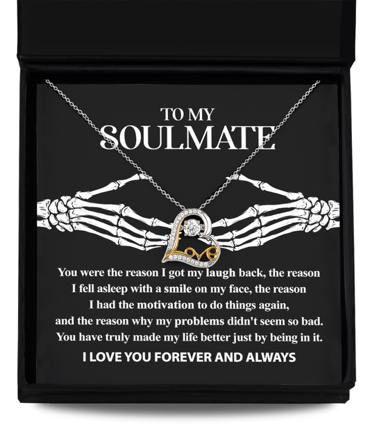 Soulmate Halloween Gift - Necklace - I Got My Laugh Back