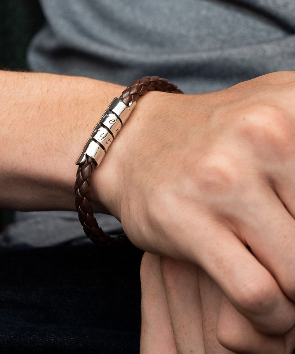 To My Future Husband Leather Bracelet