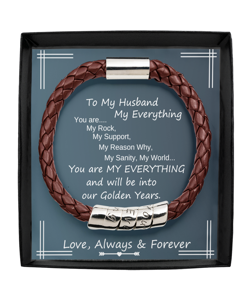 My Husband My Everything Men's Bracelet