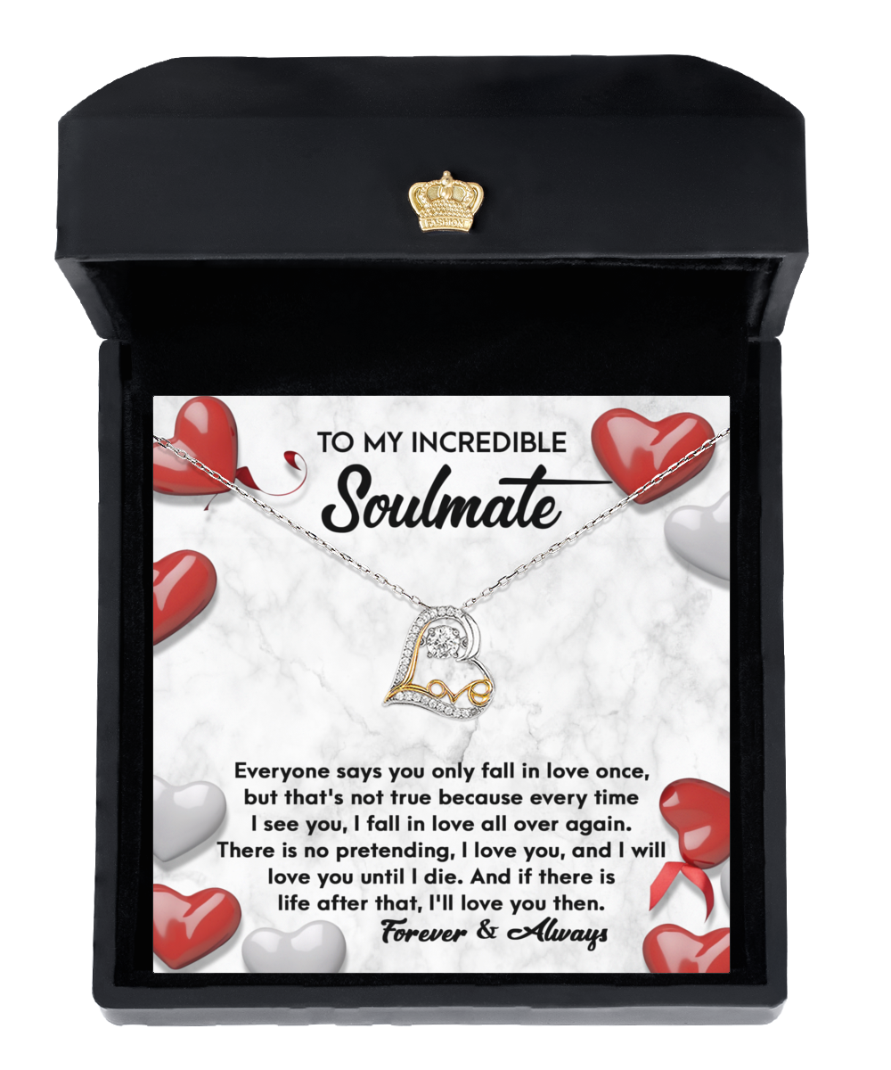 Soulmate Gift - Love Heart Necklace - Love You Then