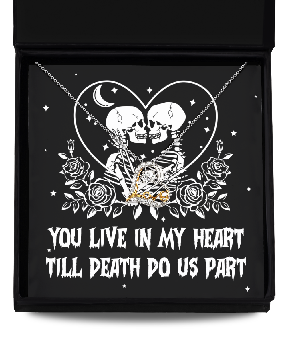 Soulmate Halloween Gift - Necklace - Till Death Do Us Part