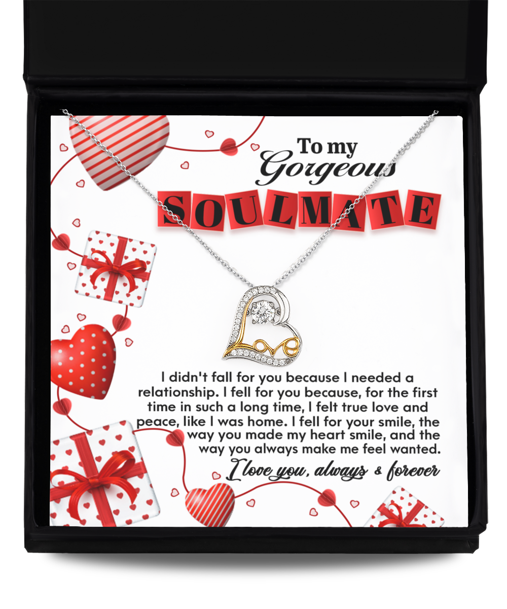 Soulmate - Fall For You - Heart Love Necklace