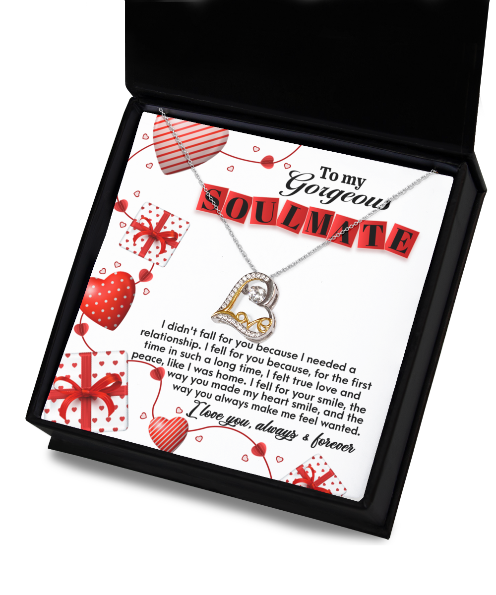 Soulmate - Fall For You - Heart Love Necklace