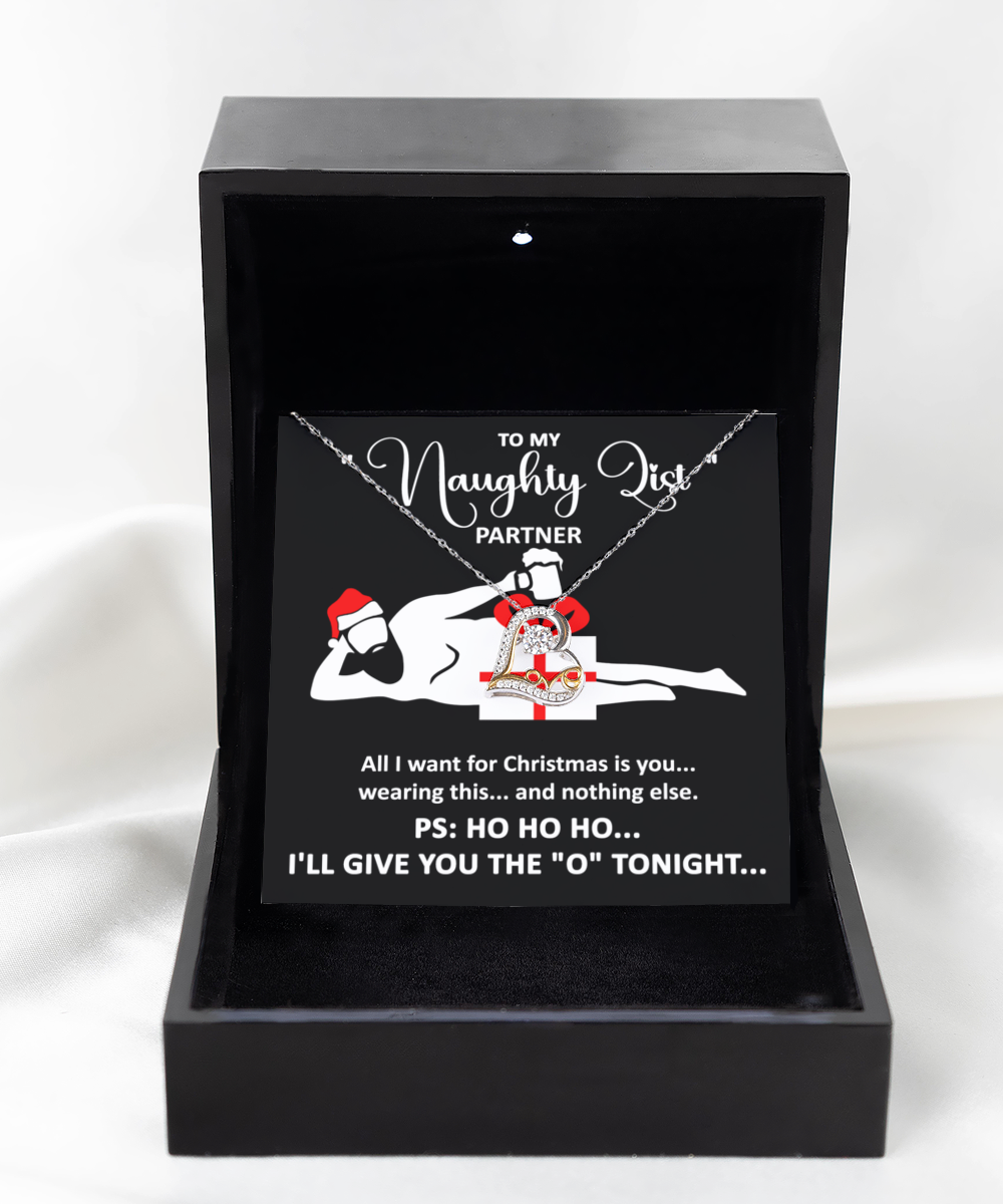 Soulmate Christmas Necklace Gift - My Naughty List Partner