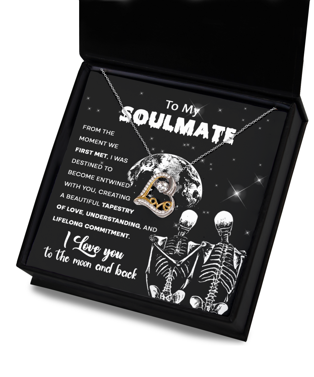 Soulmate Halloween Gift - Love Necklace - Tapestry of Love