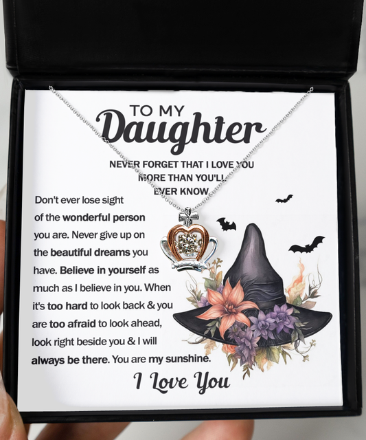 Daughter - I'll Always Be There For You - Crown Necklace