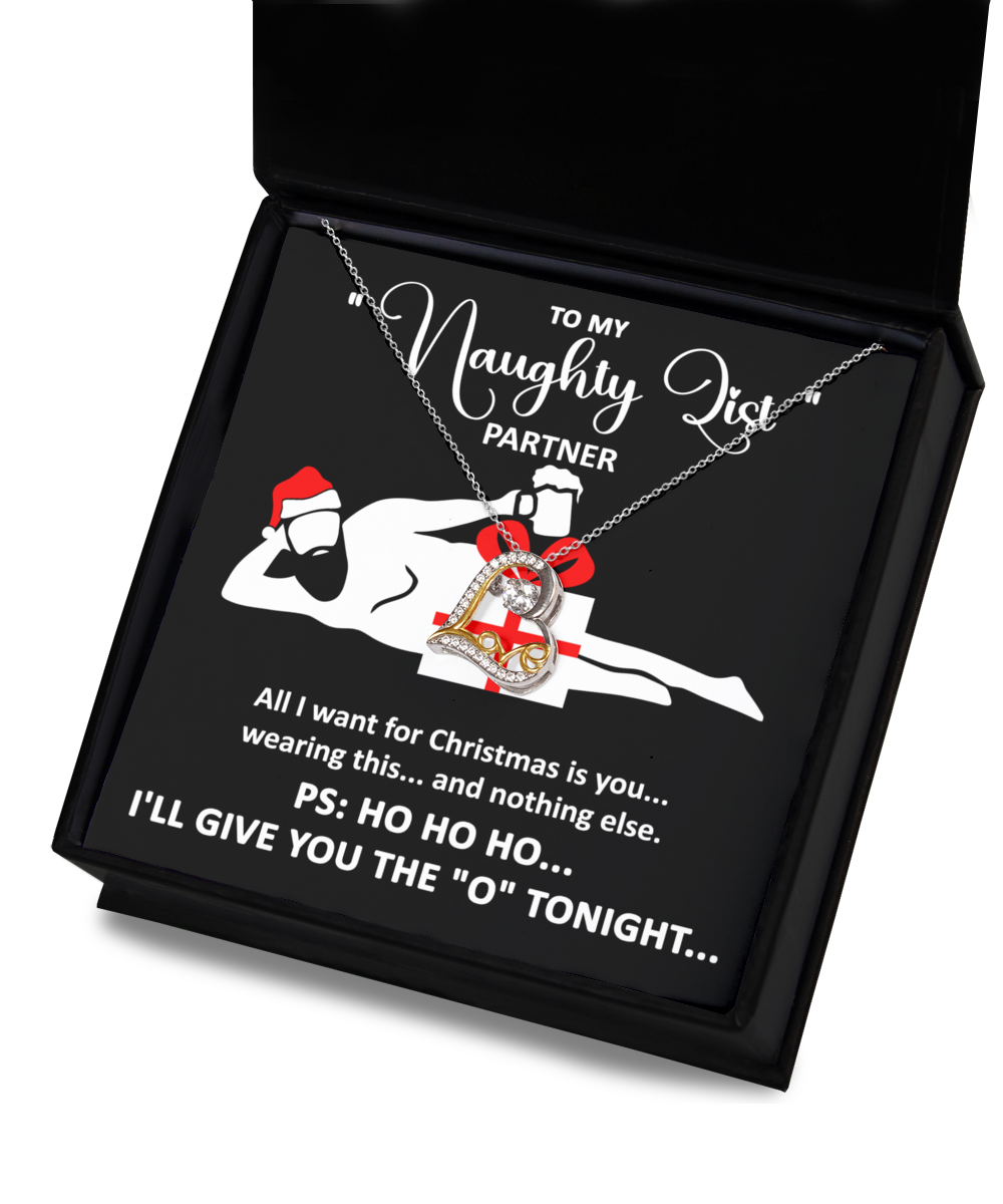 Soulmate Christmas Necklace Gift - My Naughty List Partner